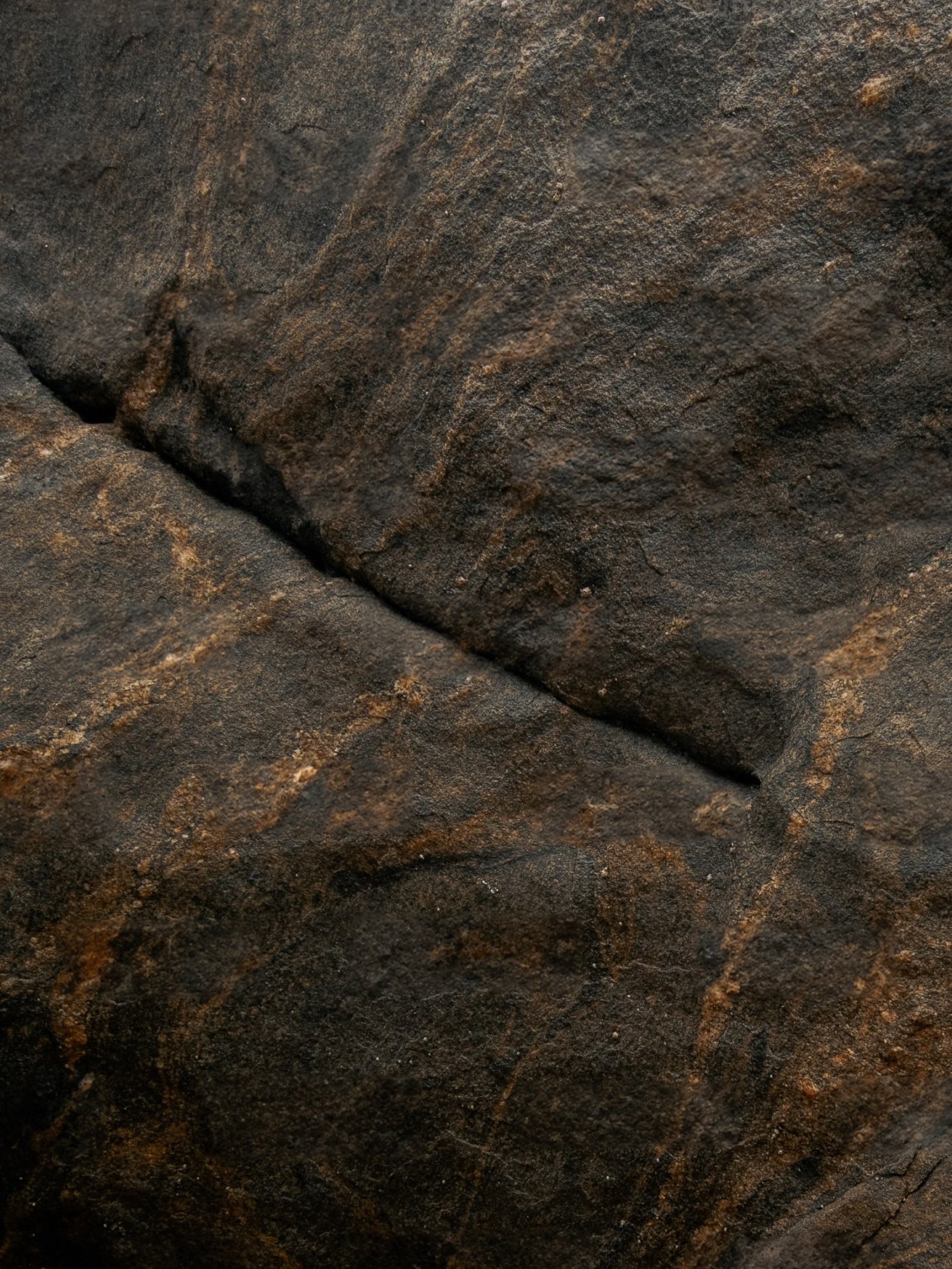 Dark cracked rock